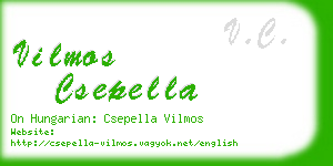 vilmos csepella business card